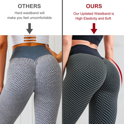 TIK Tok Leggings Women Butt Lifting Workout Tights Plus Size Sports High Waist Yoga Pants.