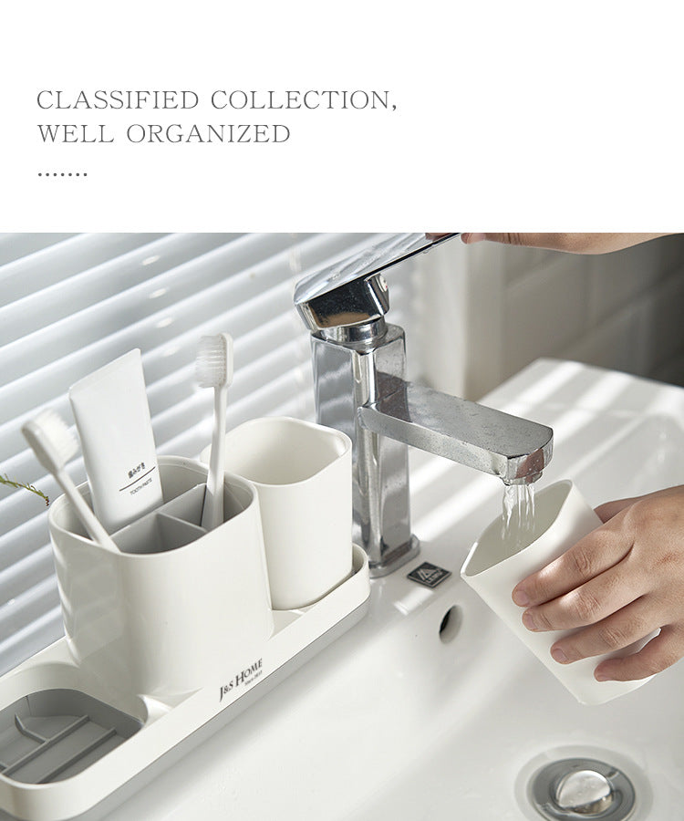 Stylish Bathroom Storage Desktop Toothbrush Holder