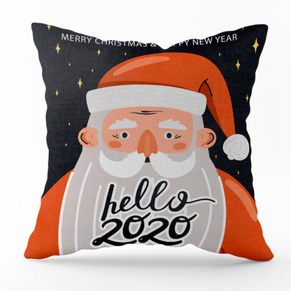 Santa plaid print pillowcase