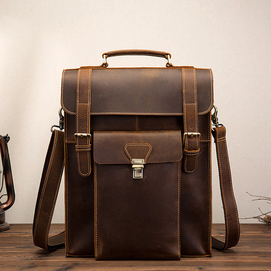 Leather Backpack Men