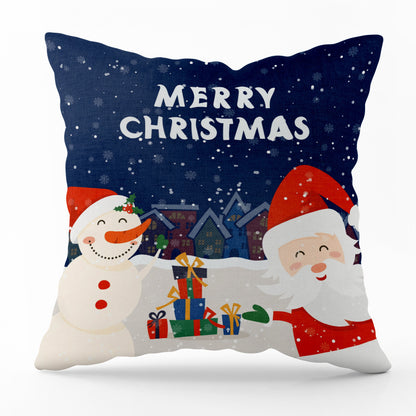 Santa plaid print pillowcase