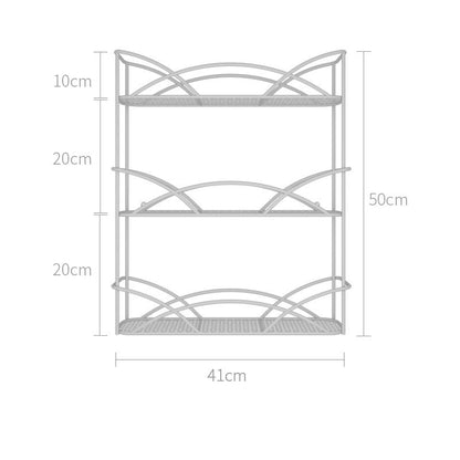 Desktop Storage Shelf Bathroom Free Punching Wall Hanging