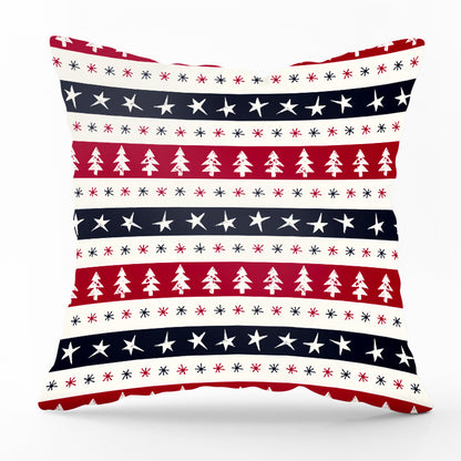 Santa plaid print pillowcase