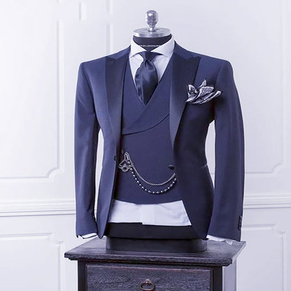 Navy Blue Men Suit