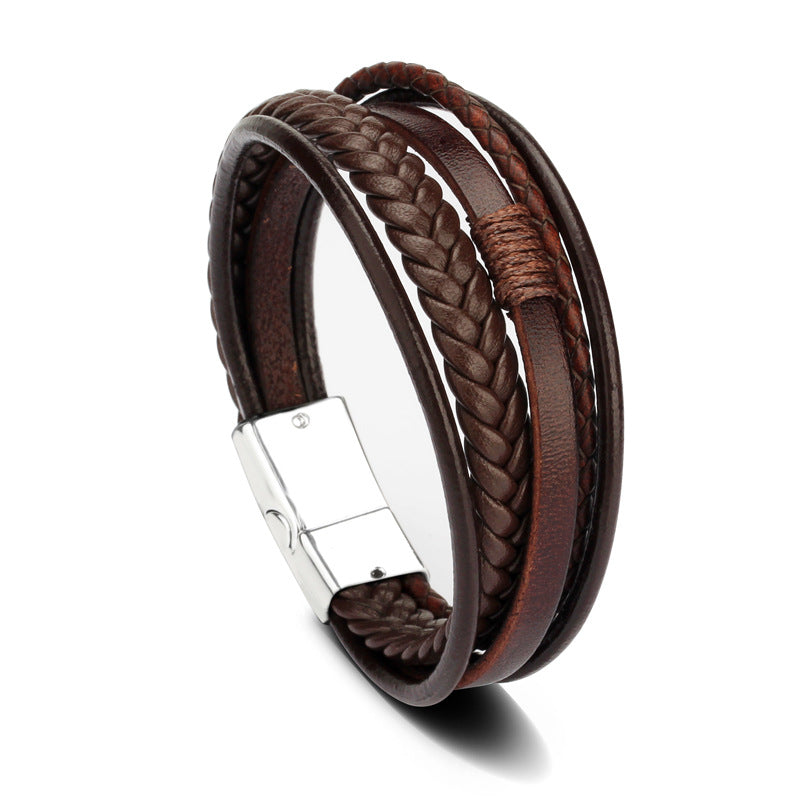 Classic Genuine Leather Bracelet For Men