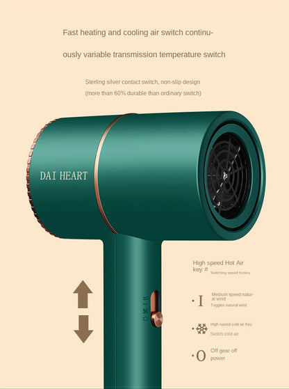 Anion Folding Hair Dryer With Three Levels Of Hot And Cold Air