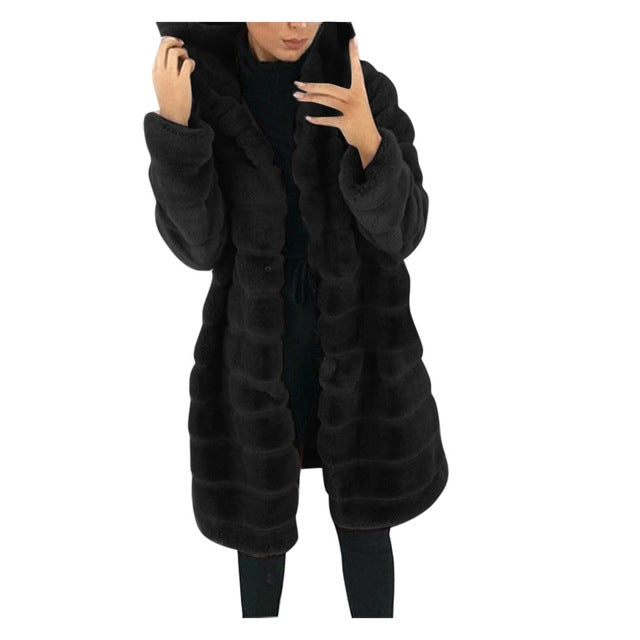 Long Winter Solid Jackets For Women