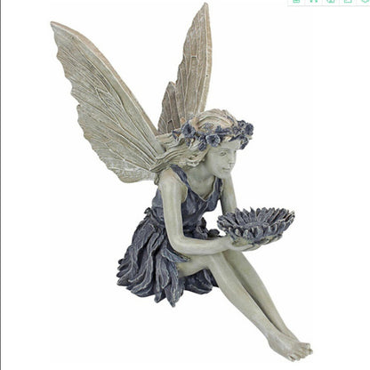 Sunflower Fairy Statue Refers To Ornamental Flower Gardening Decoration