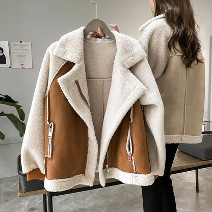 Women suede jacket