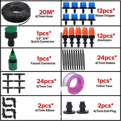 Drip Irrigation Set Automatic Watering Device Gardening And Gardening