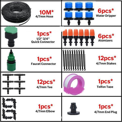 Drip Irrigation Set Automatic Watering Device Gardening And Gardening