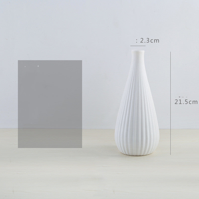 Simple Modern Ceramic Vase Nordic White Vase