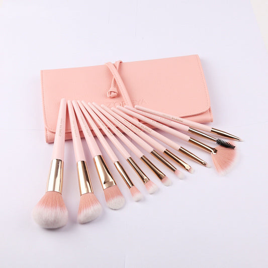 Makeup Brush Set 12 Tip Tail Handle Makeup Brush Set.