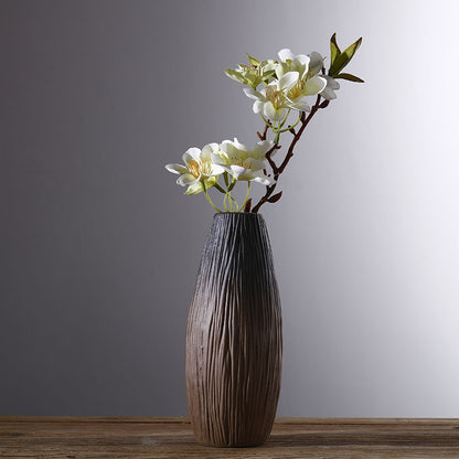 Coarse ceramic medium large simple modern vase