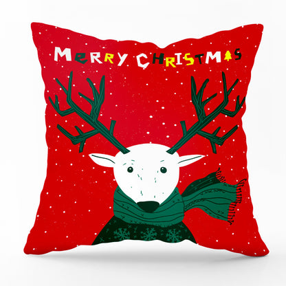 Santa plaid print pillowcase