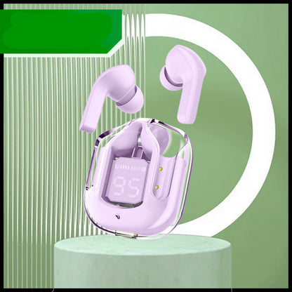 Transparent Wireless Bluetooth Headset Digital Display Noise Reduction True Wireless Sports Music