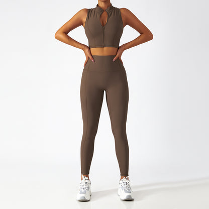 Yoga Zipper Suit For Women