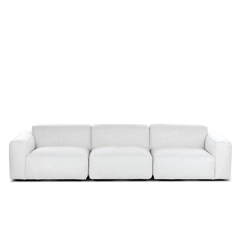 Tofu Piece Fabric Sofa Combination Modern: Office and Living Room