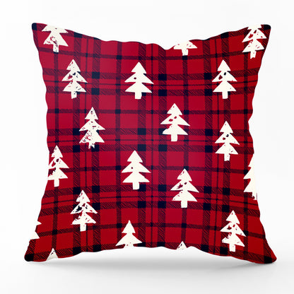 Santa plaid print pillowcase