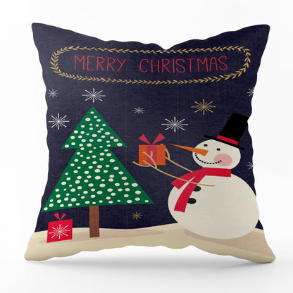 Santa plaid print pillowcase