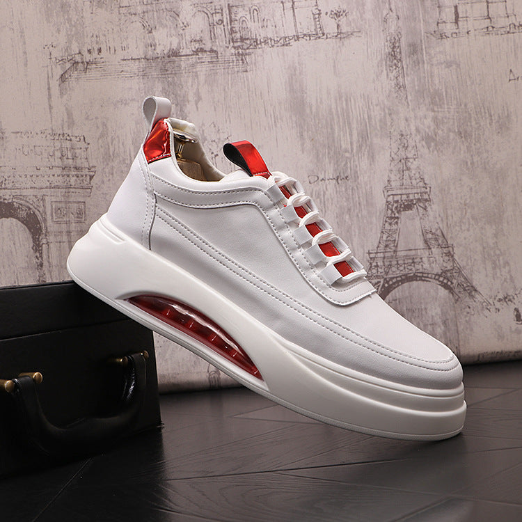 Fashion Trendy Men's Casual Shoes With White Thick Sole