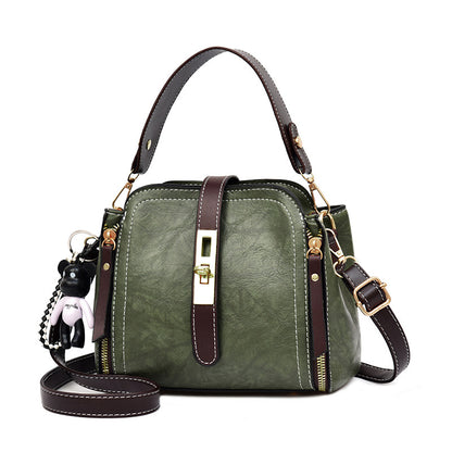 Leather Handbags Small Flap Shoulder Messenger Bags.