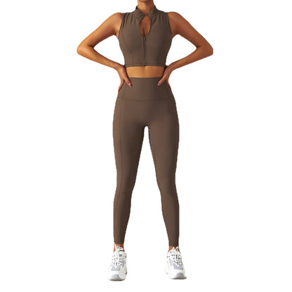 Yoga Zipper Suit For Women