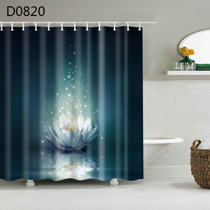 Shower Curtain Waterproof Thickened Bathroom Curtain