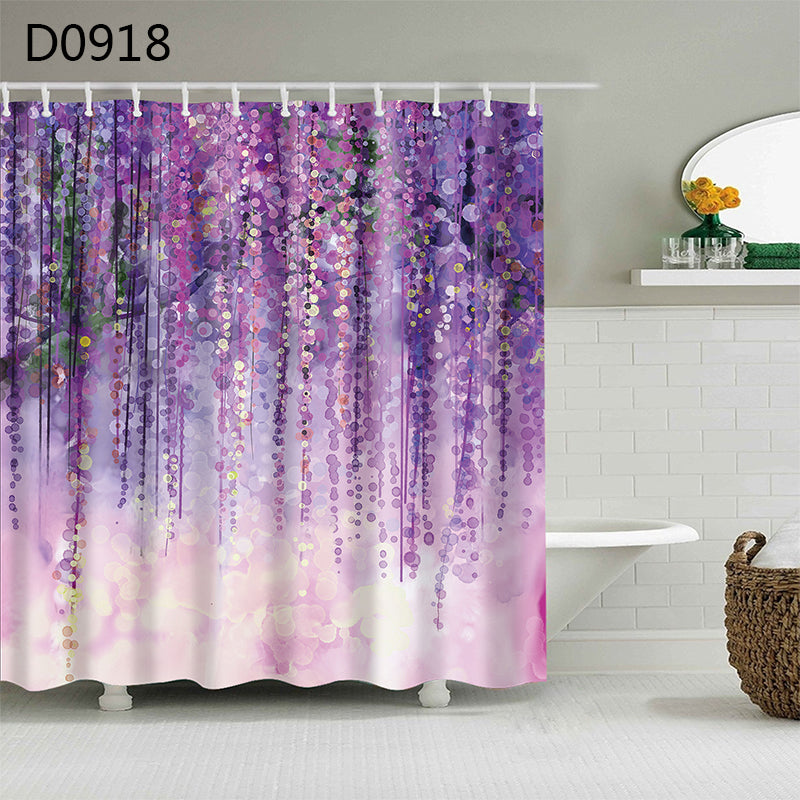 Shower Curtain Waterproof Thickened Bathroom Curtain