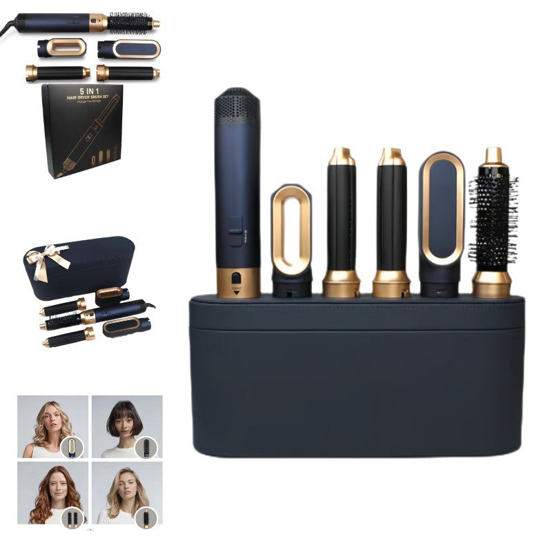 Straight Hair Set With Electric Curler