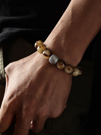 Fashion Personality Natural Yak Horn Bracelet For Men