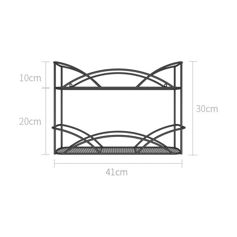 Desktop Storage Shelf Bathroom Free Punching Wall Hanging