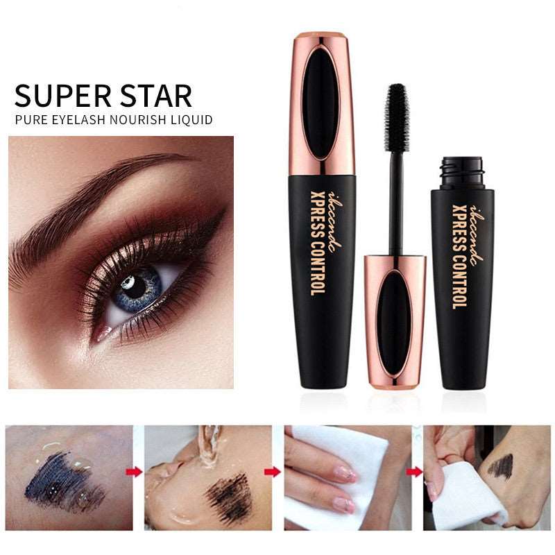 4D Silk Fiber Lash Mascara: The Ultimate Waterproof Rimel for Stunning Eyelash - Intense Black, Lengthening, and Volumizing Eye Lashes