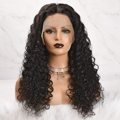 Front Lace Of Female Straight Hair Wig: 13 * 4 water wave.