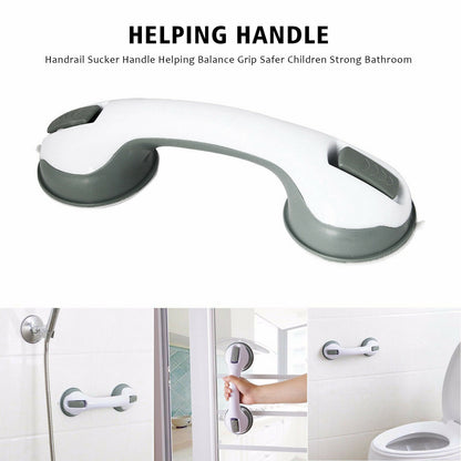 Power Shower Grip Handle Bathroom Suction Grab Bar Safety Rail Tub Bath Vacuum