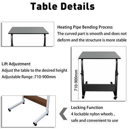 Mobile Simple Lift Notebook Bedside Computer Desk