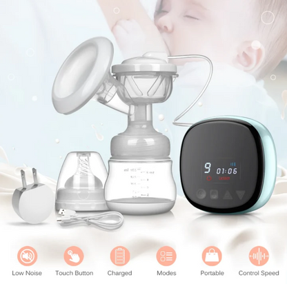 Smart Electric Breast Pump Mute, Rechargeable Portable Milking Device, Maternal Breast Pump, High Suction