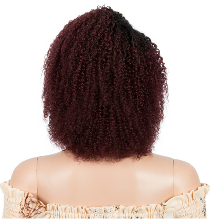 European and American Style Silk Wig Set: Mid-Length Corn Perm with Small Curly Hair