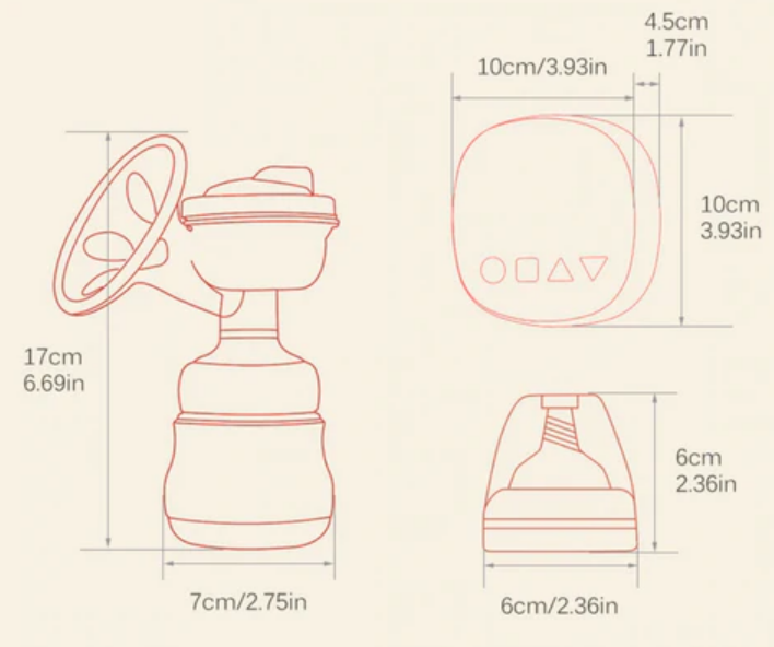 Smart Electric Breast Pump Mute, Rechargeable Portable Milking Device, Maternal Breast Pump, High Suction