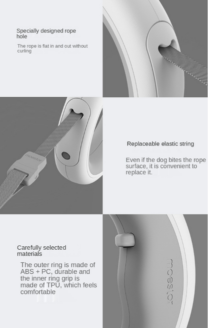 moestar Cute UFO Pet Leash: Retractable Dog Chain Collar