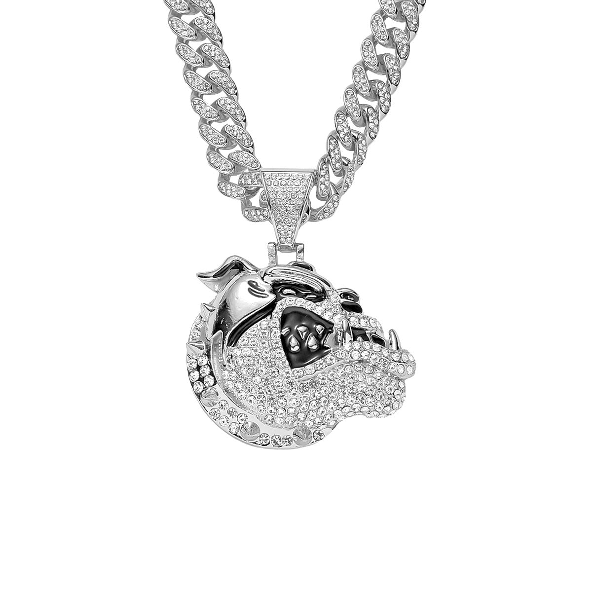 Personality Diamond Stud Animal Hedgehog Pendant Necklace