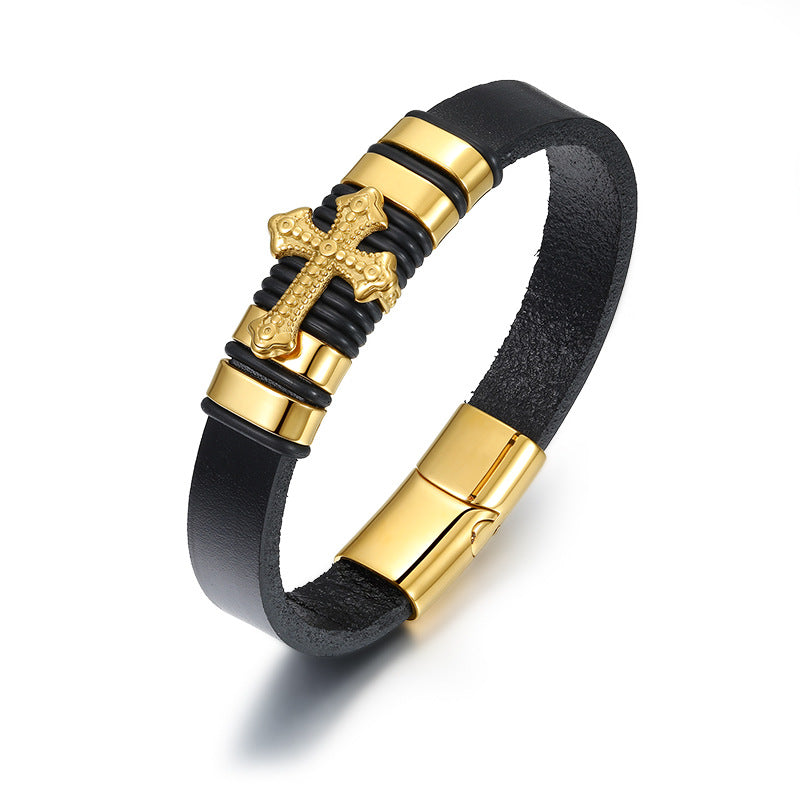 Scorpion Bracelet Leather Woven Bracelet Men