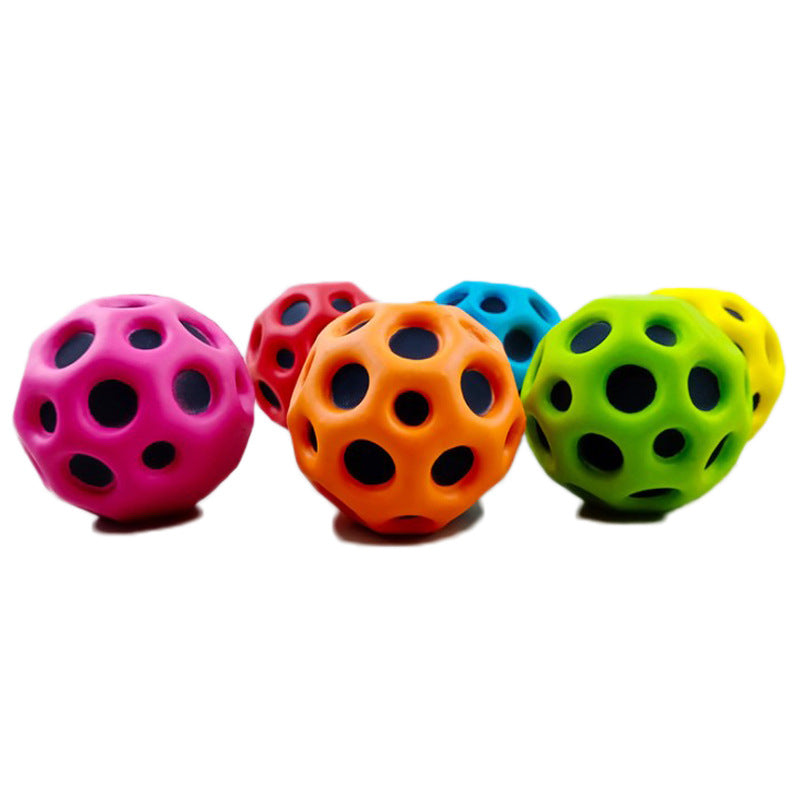 Hole Ball PU Foam Solid Elastic Interactive Slow Rebound Toy