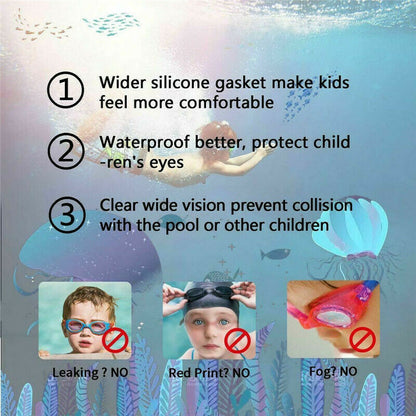 Kids Anti-Fog Swimming Goggles Pool Swim Glasses For Junior Children Swimmer Hot