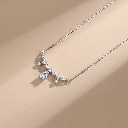 S925 Sterling Silver Drop Pendant Necklace