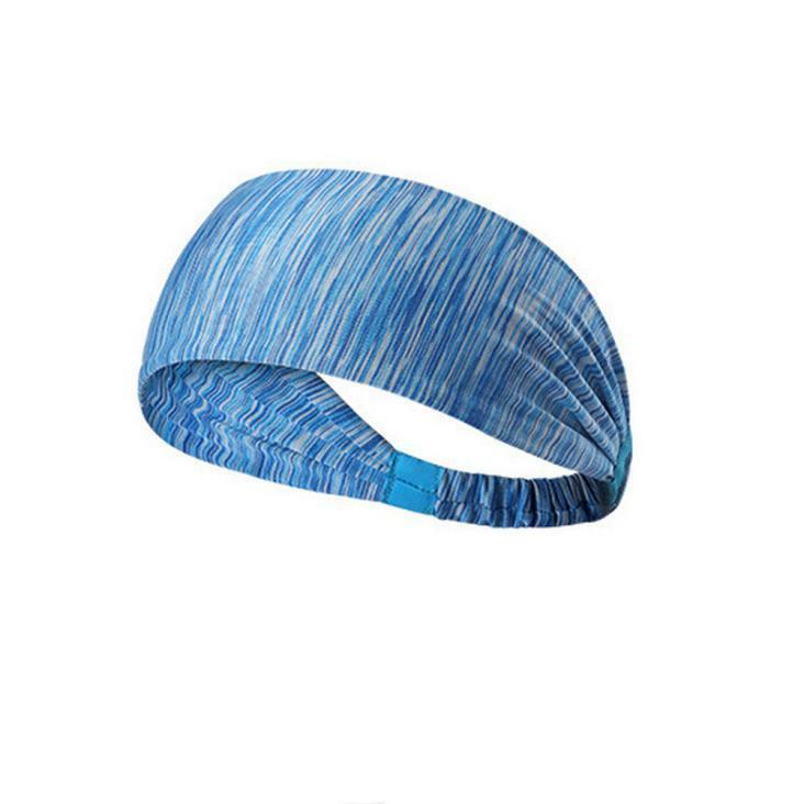 Men Women Sweat Sweatband Headband Yoga Gym Running Stretch Sports Head Band Random Color