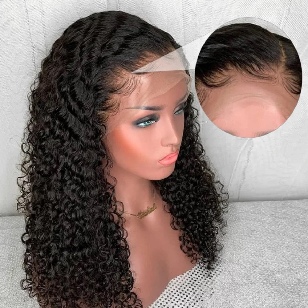 Front Lace Of Female Straight Hair Wig: 13 * 4 water wave.