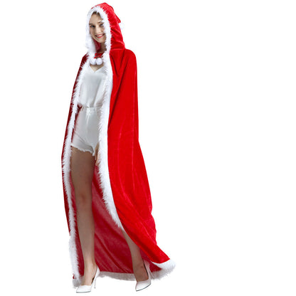 Fashion Simple Santa Claus Hooded Cape