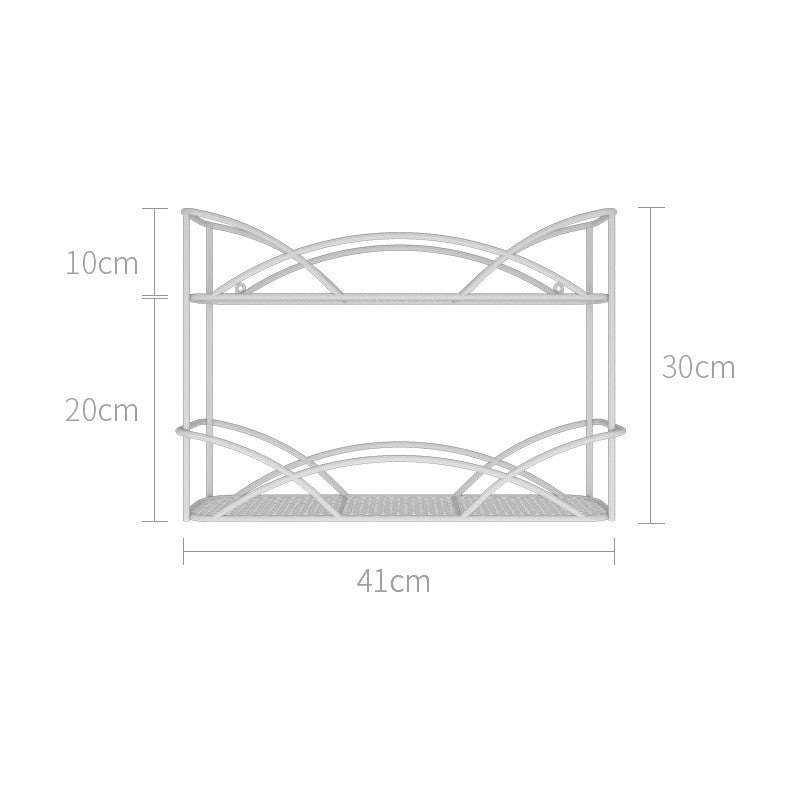 Desktop Storage Shelf Bathroom Free Punching Wall Hanging