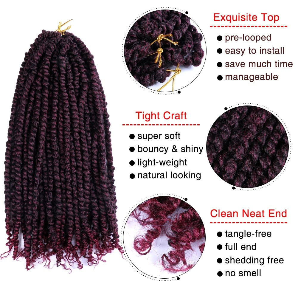 Women's Fashion Simple Crochet Decorative Wig